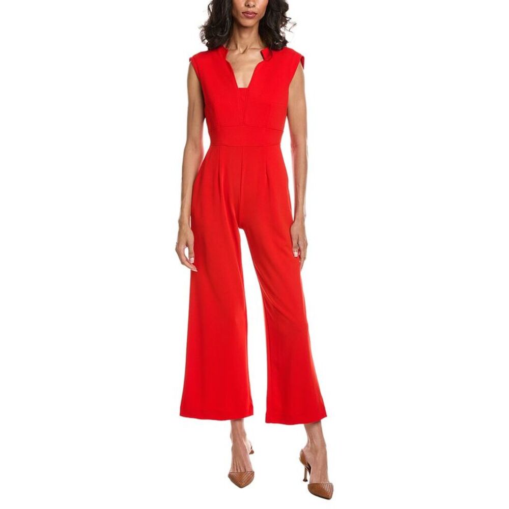 Tahari Asl Womens Petite Jumpsuit, Red